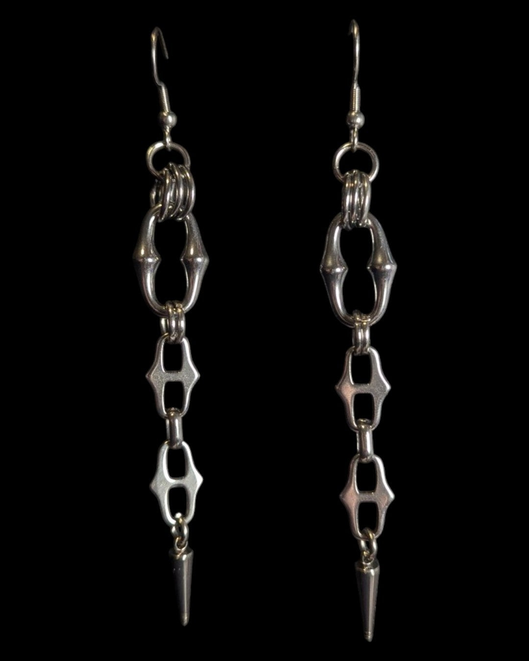 Spiked Chain Link Earrings