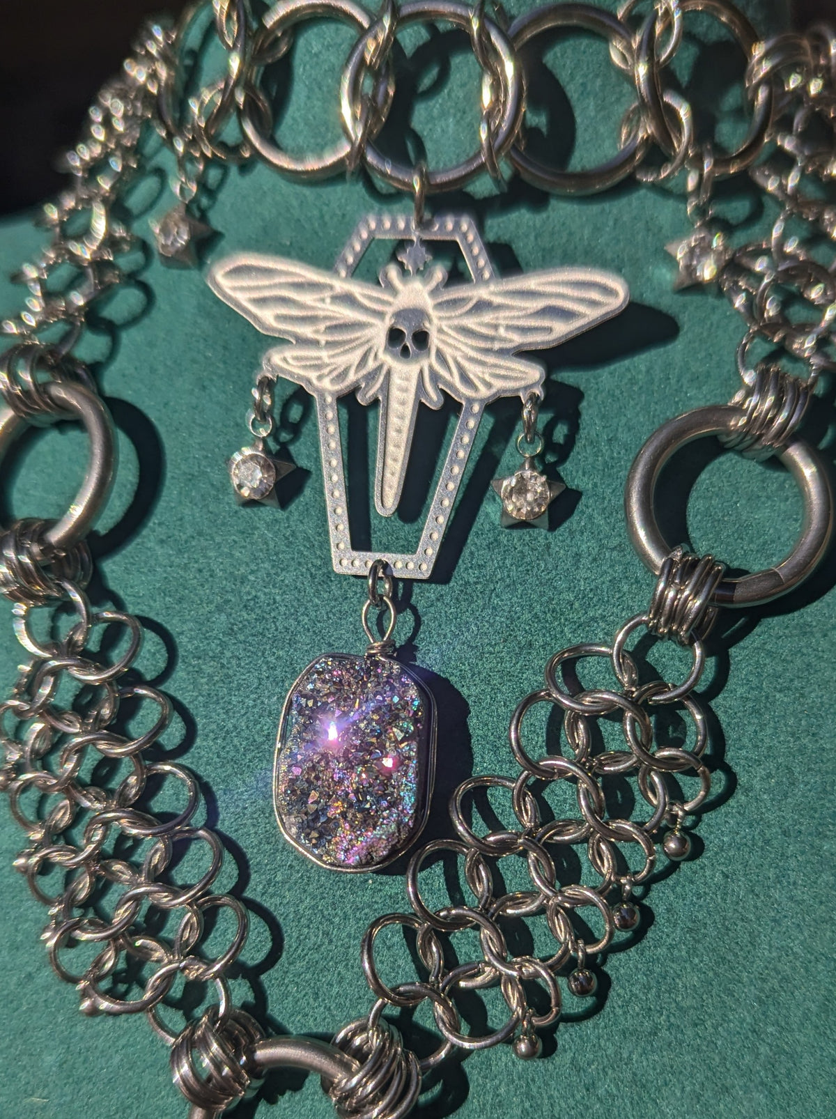 Dragonfly Daydream Chainmail Layered Necklace