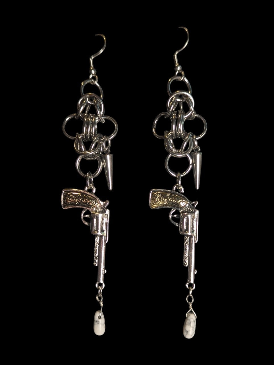 Gunslinger Chainmail Earrings