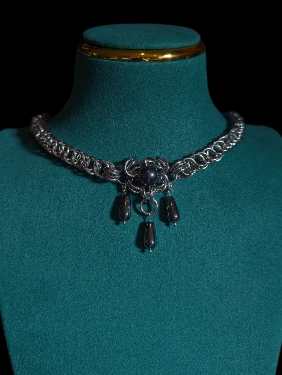 Hematite Chainmail Necklace