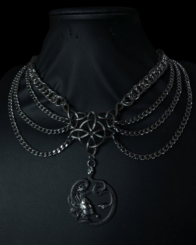 MEDUSAS PROTECTION CHAINMAIL NECKLACE