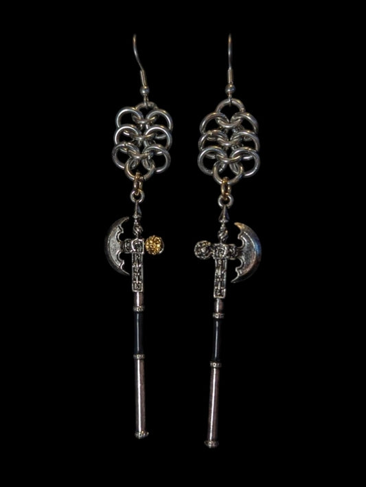 BATTLE AXE EARRINGS