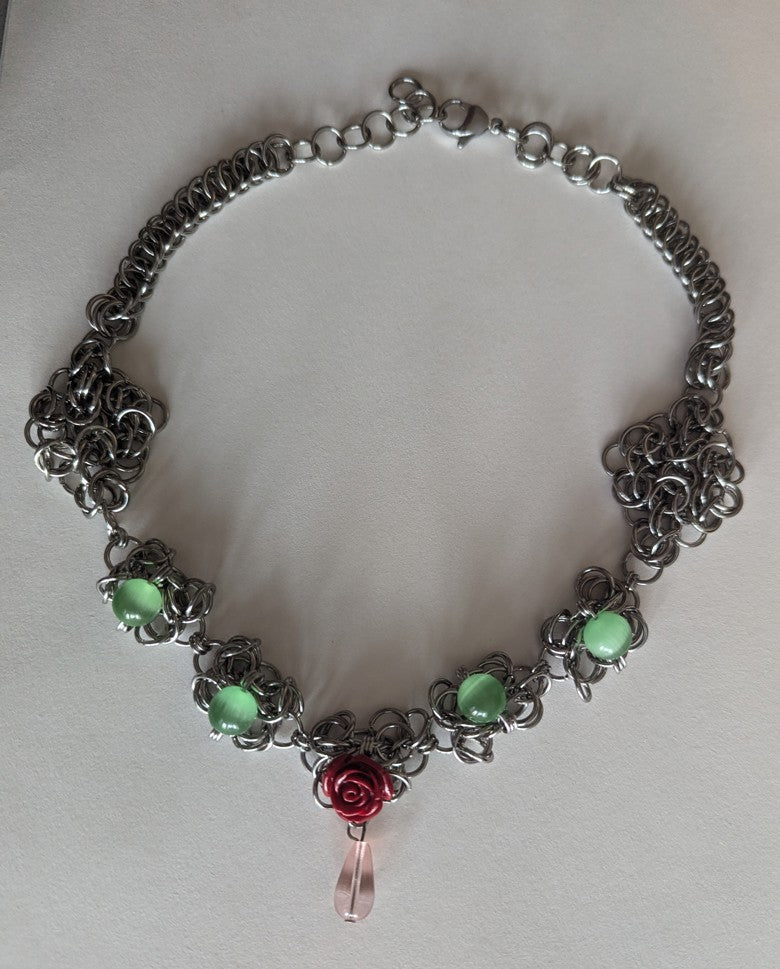 ROSE GARDEN CHAINMAIL NECKLACE