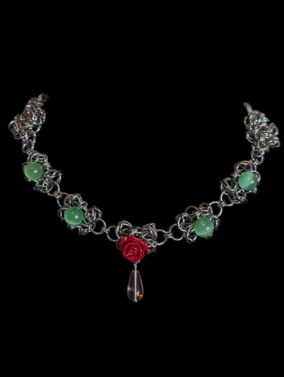 ROSE GARDEN CHAINMAIL NECKLACE