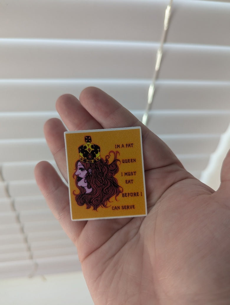 FAT QUEENS STICKER 2 IN