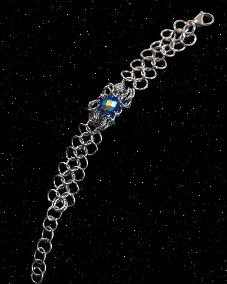 BLUE BEAD BRACELET