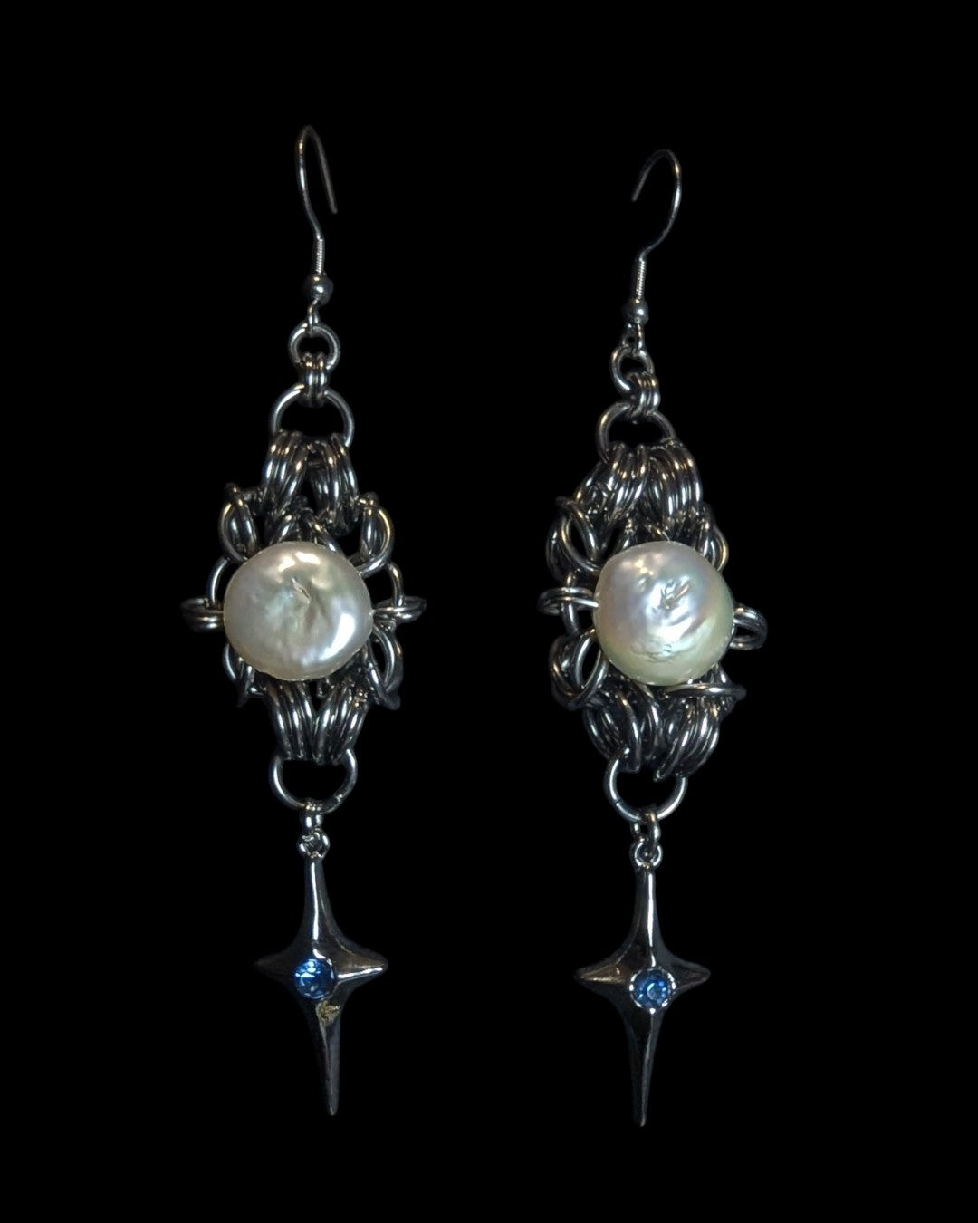 FRESWATER PEARL NORTHERN LIGHT EARRINGS