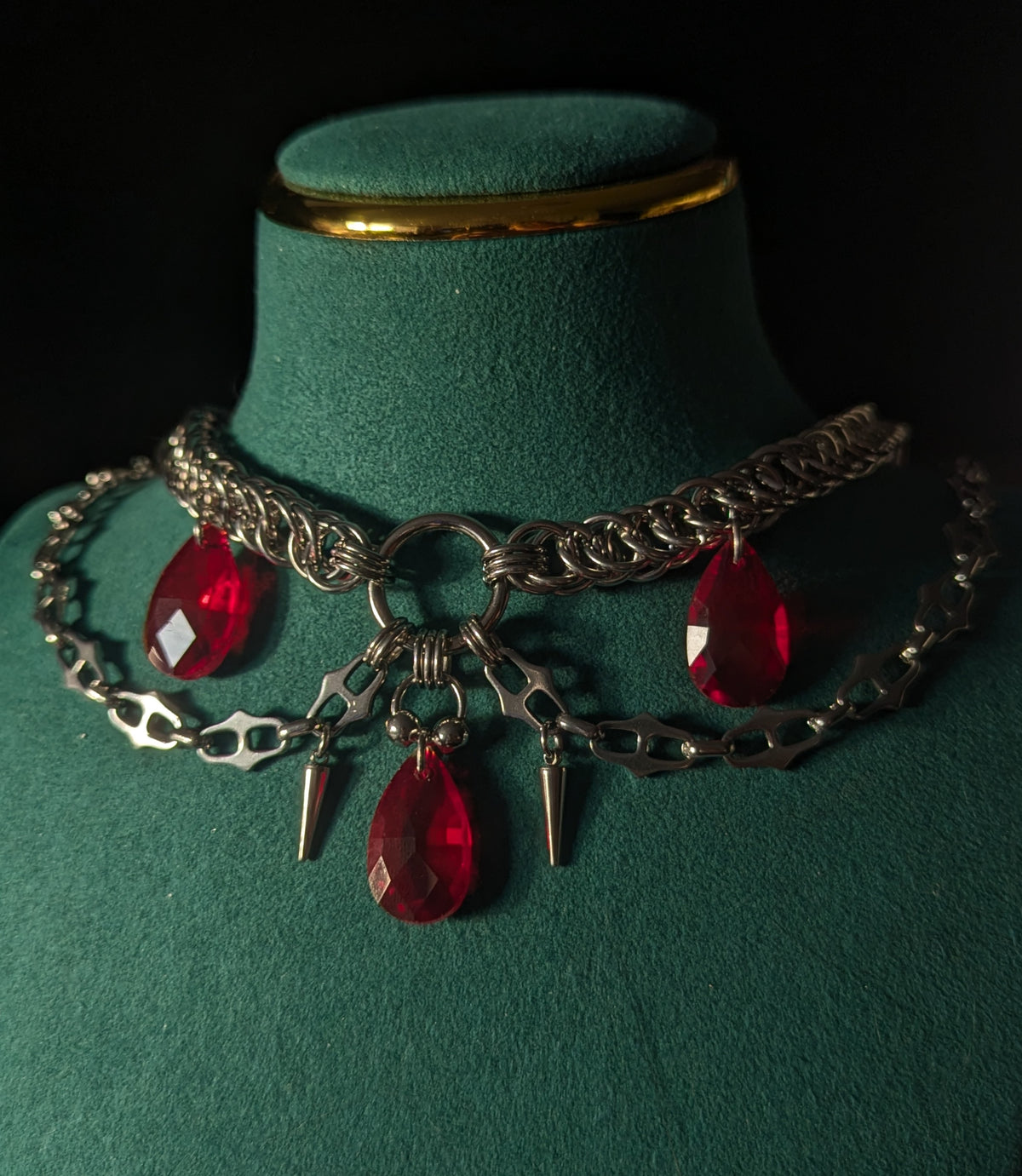 Vampire Tears Chainmail Necklace