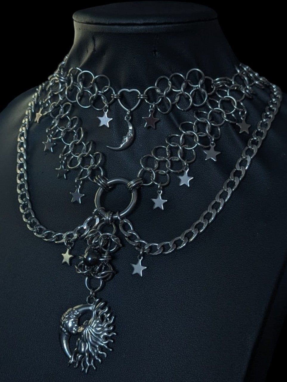 Cosmic Lovers Chainmail Necklace