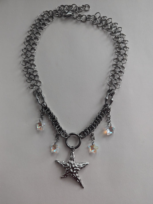 Star Child Chainmail Necklace