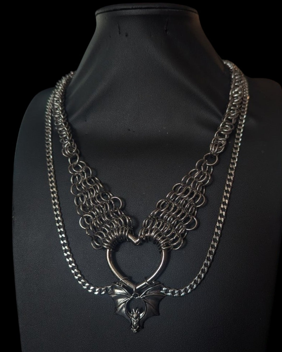 Bat Lover Chainmail Necklace