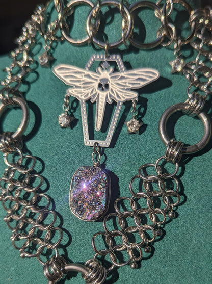Dragonfly Daydream Chainmail Layered Necklace