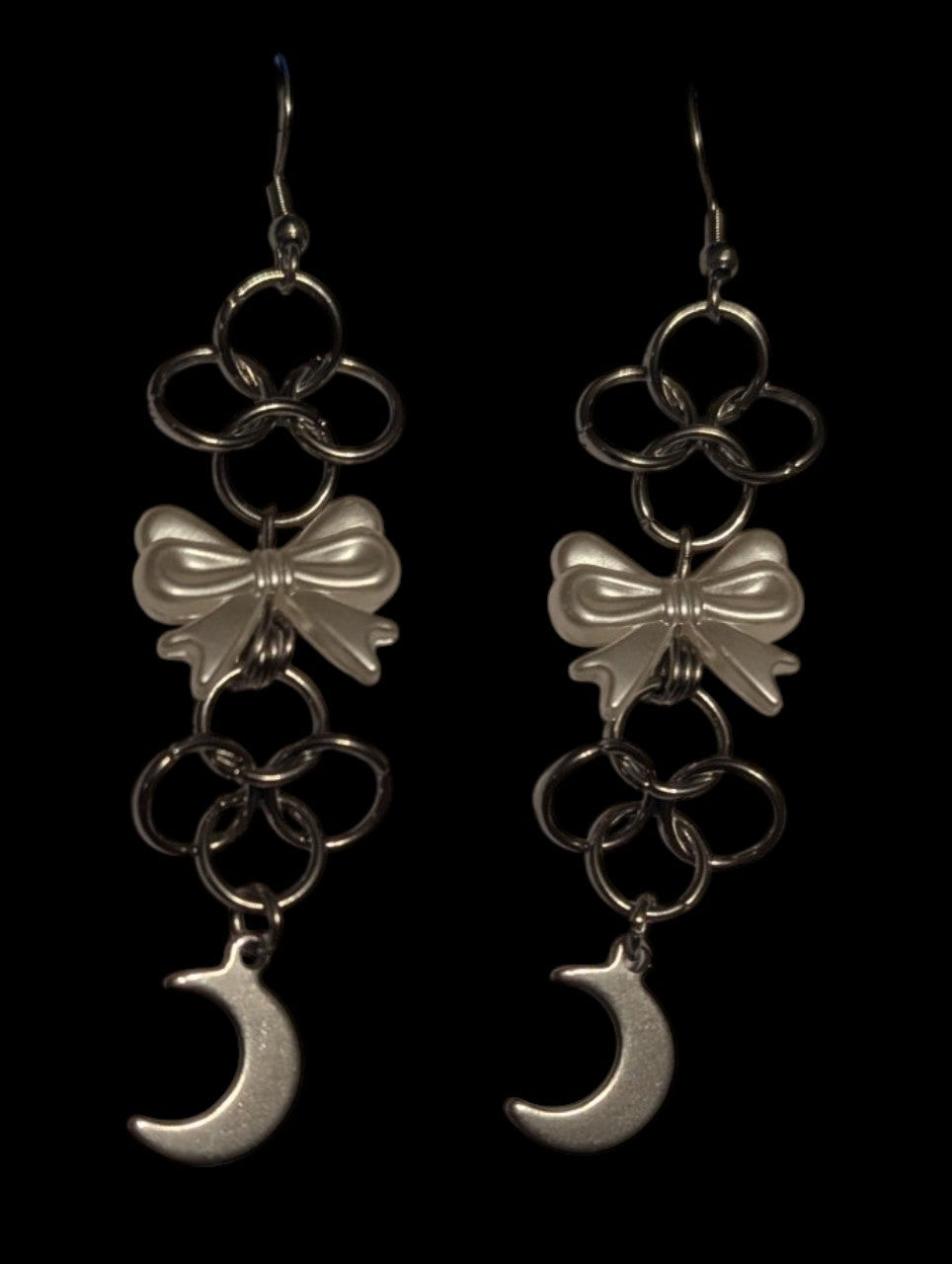 Moon Princess Chainmail Earrings