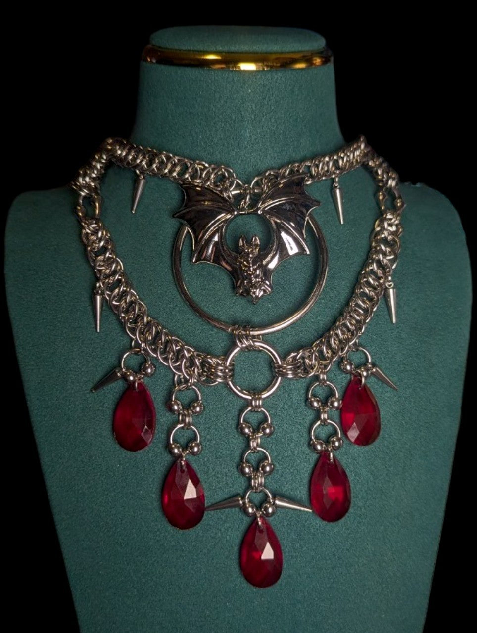 Bloodborne Bat Chainmail Necklace
